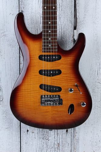 Ibanez 2015 SA130FM BBT SSS Solid Body Electric Guitar Brown Burst Finish