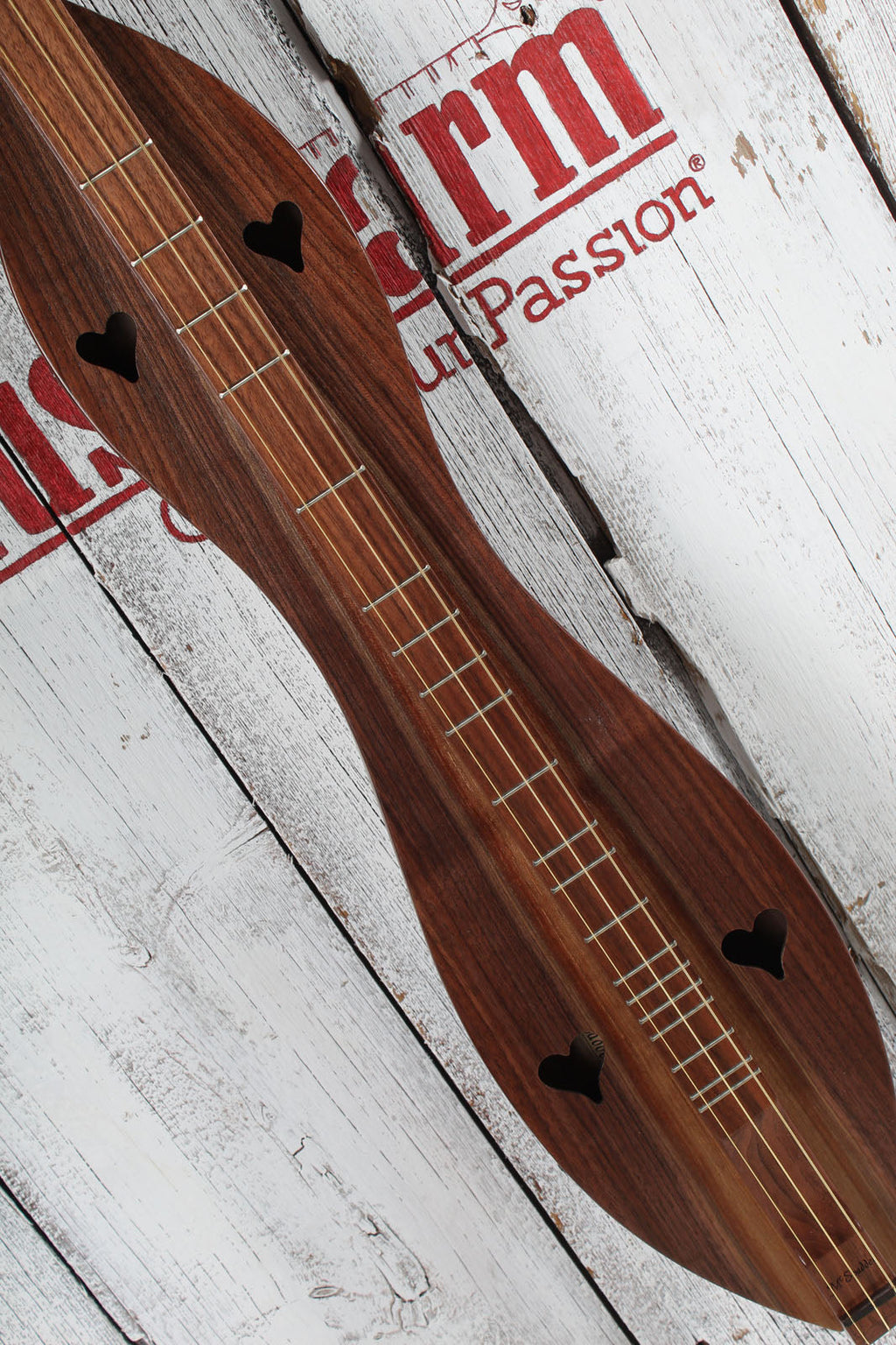 McSpadden 3 String Bass Dulcimer Flathead Hourglass Bass Dulcimer with Gig Bag