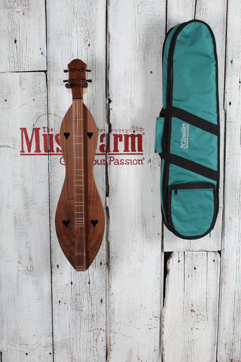 McSpadden 4 String Ginger Dulcimer Flathead Hourglass Dulcimer with Gig Bag