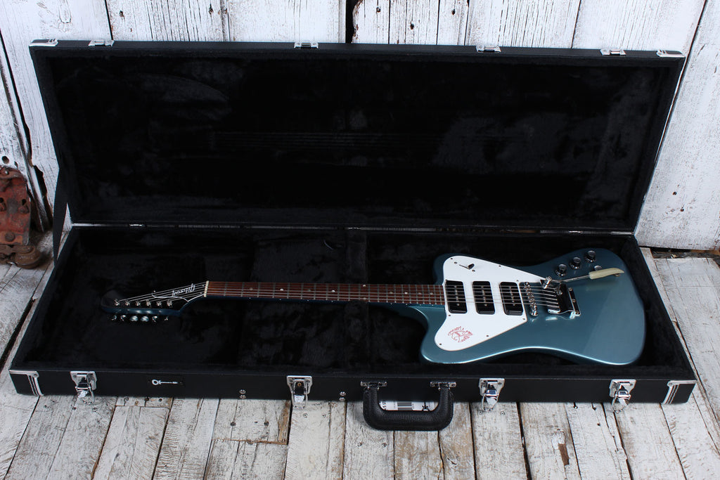 Gibson Vintage 1966 Non-Reverse Firebird III Re-Fin Re-Build Pelham Blue w Case