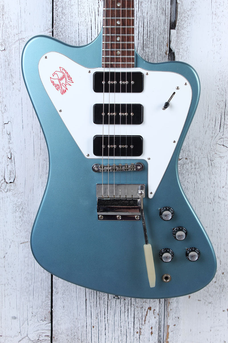Gibson Vintage 1966 Non-Reverse Firebird III Re-Fin Re-Build Pelham Blue w Case Main image