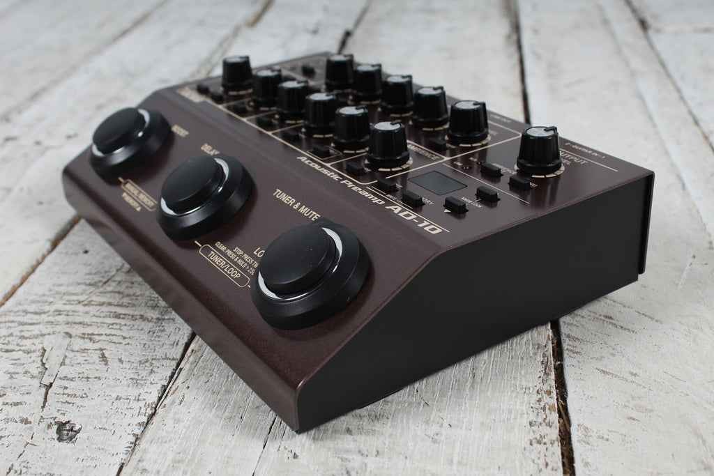 Boss AD-10 2 Acoustic Preamp 2 Channel Acoustic Guitar Preamp / DI Effects Pedal