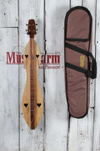McSpadden 4 String Flathead Hourglass Spalted Sycamore Dulcimer with Gig Bag