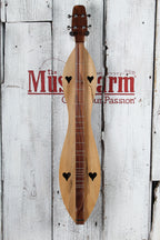McSpadden 4 String Flathead Hourglass Spalted Sycamore Dulcimer with Gig Bag
