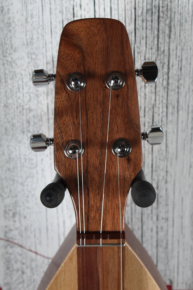 McSpadden 4 String Flathead Hourglass Spalted Sycamore Dulcimer with Gig Bag
