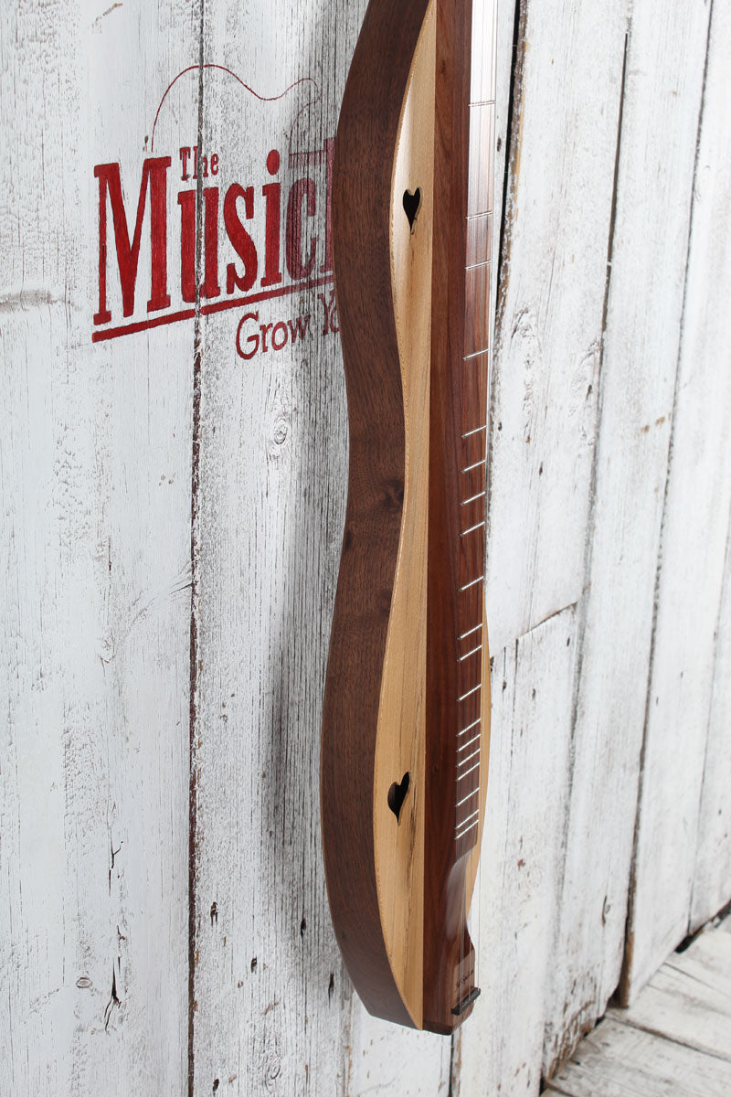 McSpadden 4 String Flathead Hourglass Spalted Sycamore Dulcimer with Gig Bag