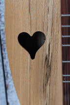 McSpadden 4 String Flathead Hourglass Spalted Sycamore Dulcimer with Gig Bag