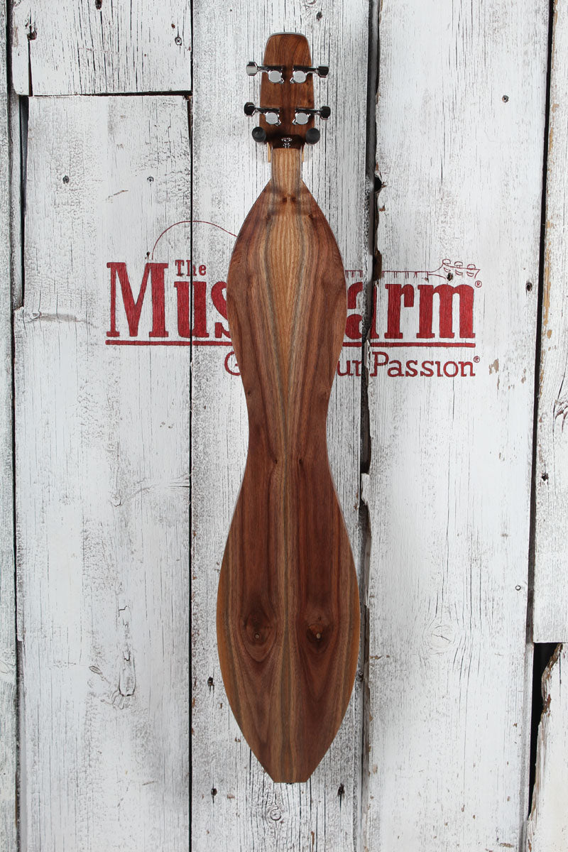 McSpadden 4 String Flathead Hourglass Spalted Sycamore Dulcimer with Gig Bag