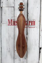 McSpadden 4 String Flathead Hourglass Spalted Sycamore Dulcimer with Gig Bag