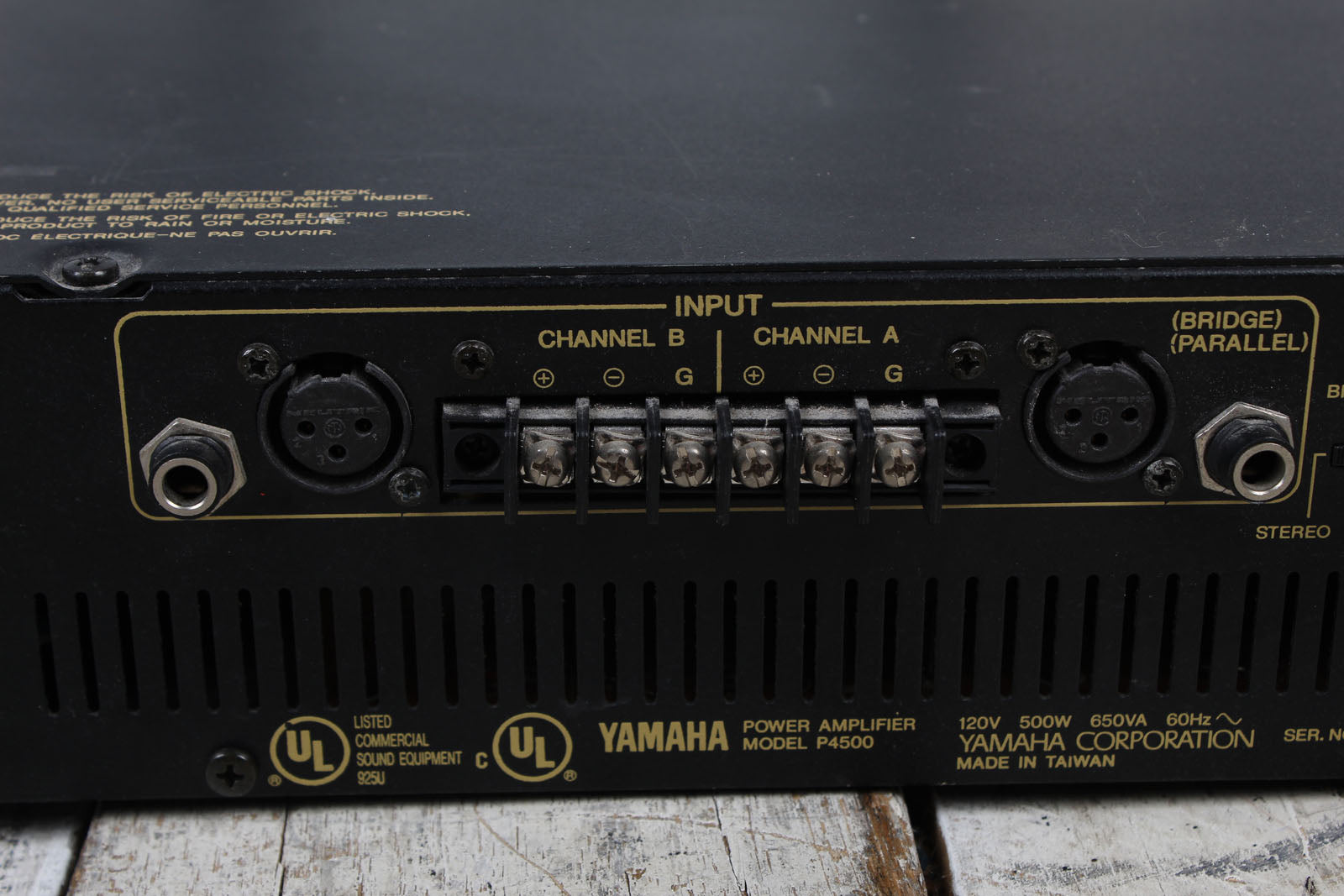 YAMAHA P4500 パワーアンプ 中古音響機材】 YAMAHA P4500 PA/SR パワーアンプ 通信販売