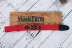 Henry Heller 2 Inch David Hale Cotton with Embroidered Feather Design Red