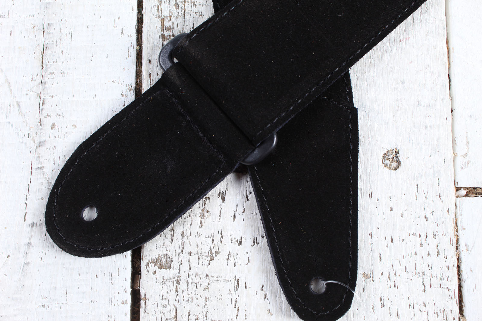 Henry Heller 2 Inch Wide Black with Gold Adjustable Peruvian Guitar Strap