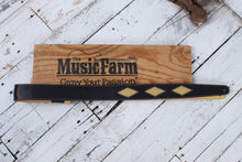 Load image into Gallery viewer, Henry Heller 2 Inch Diamond Cut Out Guitar Strap Black and Tweed