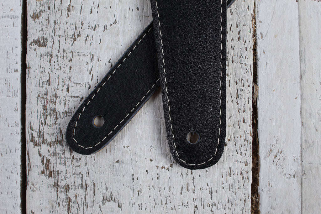Henry Heller 2 Inch Diamond Cut Out Guitar Strap Black and Tweed
