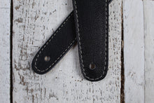 Load image into Gallery viewer, Henry Heller 2 Inch Diamond Cut Out Guitar Strap Black and Tweed