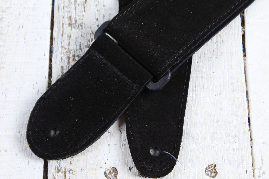 Henry Heller 2 Inch Wide Black with Red and Yellow Adjustable Peruvian Guitar Strap