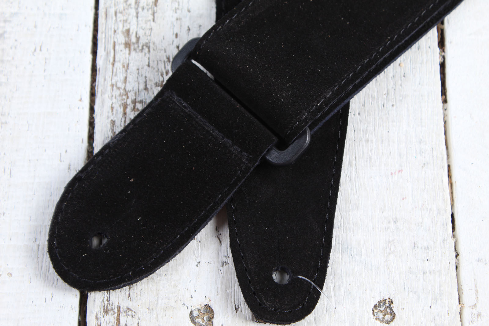 Henry Heller 2 Inch Wide Black with Red and Yellow Adjustable Peruvian Guitar Strap