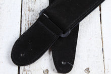 Load image into Gallery viewer, Henry Heller 2 Inch Wide Black with Red and Yellow Adjustable Peruvian Guitar Strap