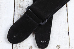 Henry Heller 2 Inch Wide Black with Red and Yellow Adjustable Peruvian Guitar Strap