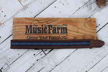 Load image into Gallery viewer, Henry Heller 2 Inch Wide Brown with Blue and Purple Adjustable Peruvian Guitar Strap