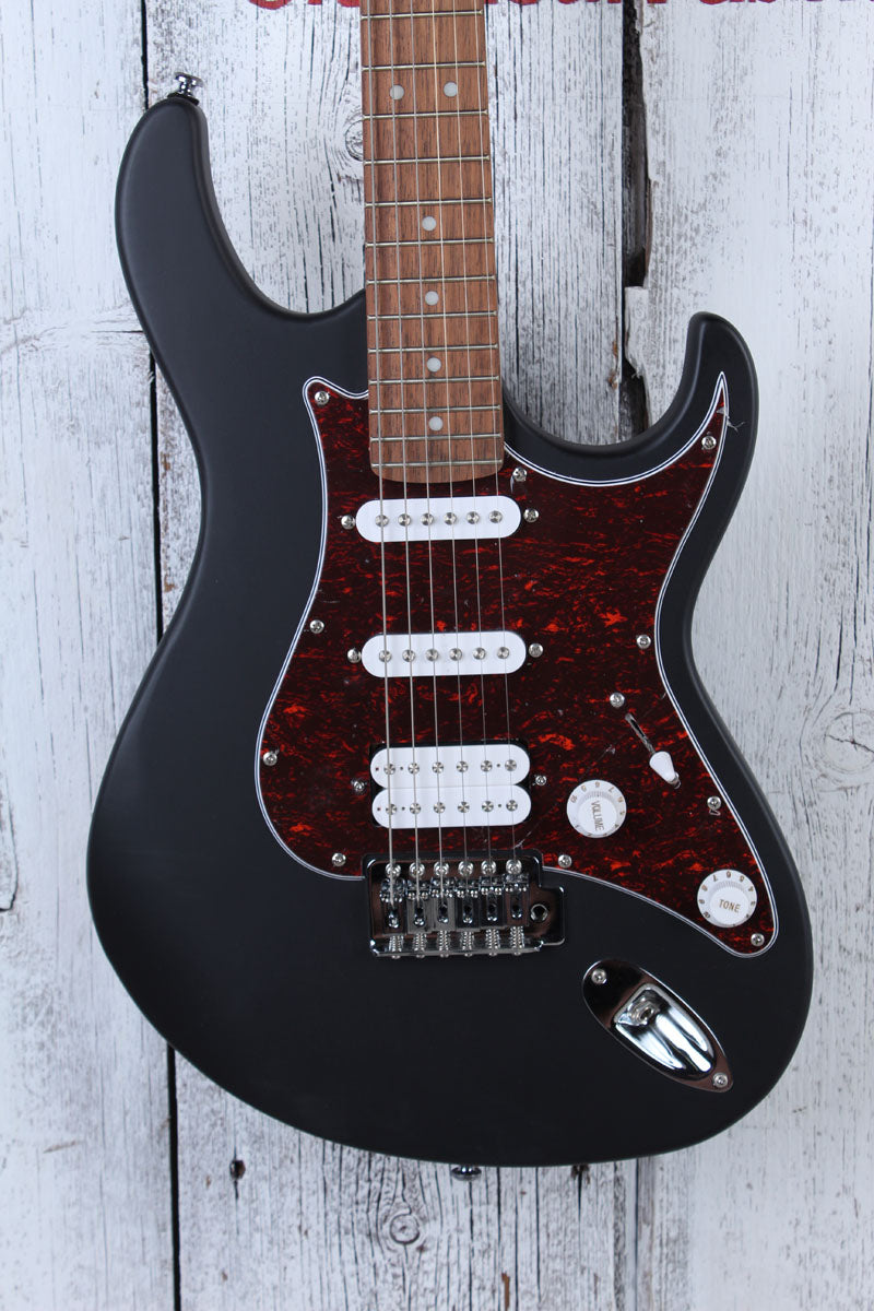 Cort G110 Double Cutaway Solid Body Electric Guitar Open Pore Black