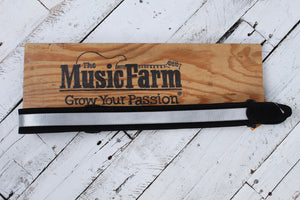 Henry Heller 2 Inch Wide Black with Silver Adjustable Peruvian Guitar Strap
