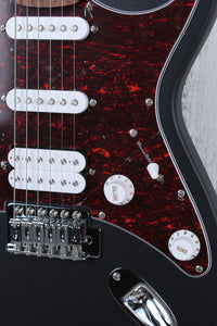 Cort G110 Double Cutaway Solid Body Electric Guitar Open Pore Black