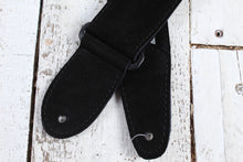 Load image into Gallery viewer, Henry Heller 2 Inch Wide Black with Silver Adjustable Peruvian Guitar Strap