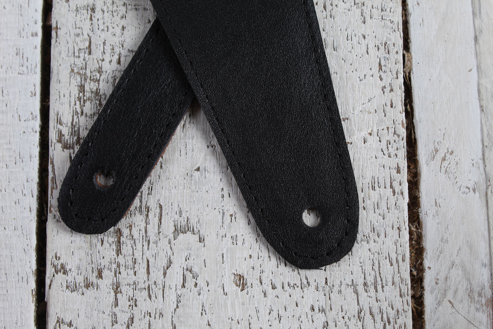 Henry Heller 2.5 Inch Garment Leather Guitar Strap Playing Cards Black