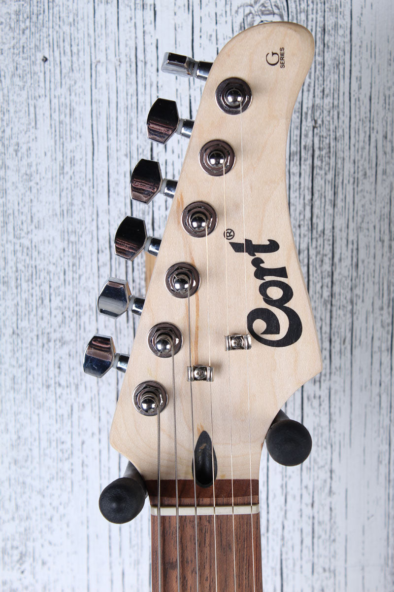 Cort G110 Double Cutaway Solid Body Electric Guitar Open Pore Black