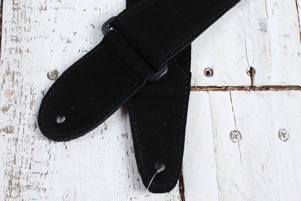 Henry Heller 2 Inch Wide Black with Blue and Purple Adjustable Peruvian Guitar Strap