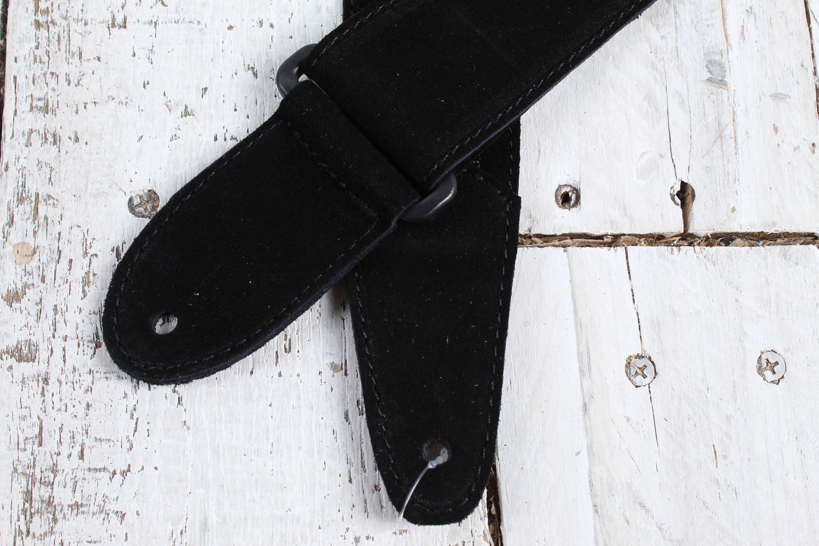 Henry Heller 2 Inch Wide Black with Blue and Purple Adjustable Peruvian Guitar Strap