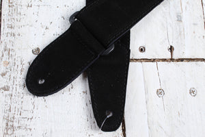 Henry Heller 2 Inch Wide Black with Blue and Purple Adjustable Peruvian Guitar Strap