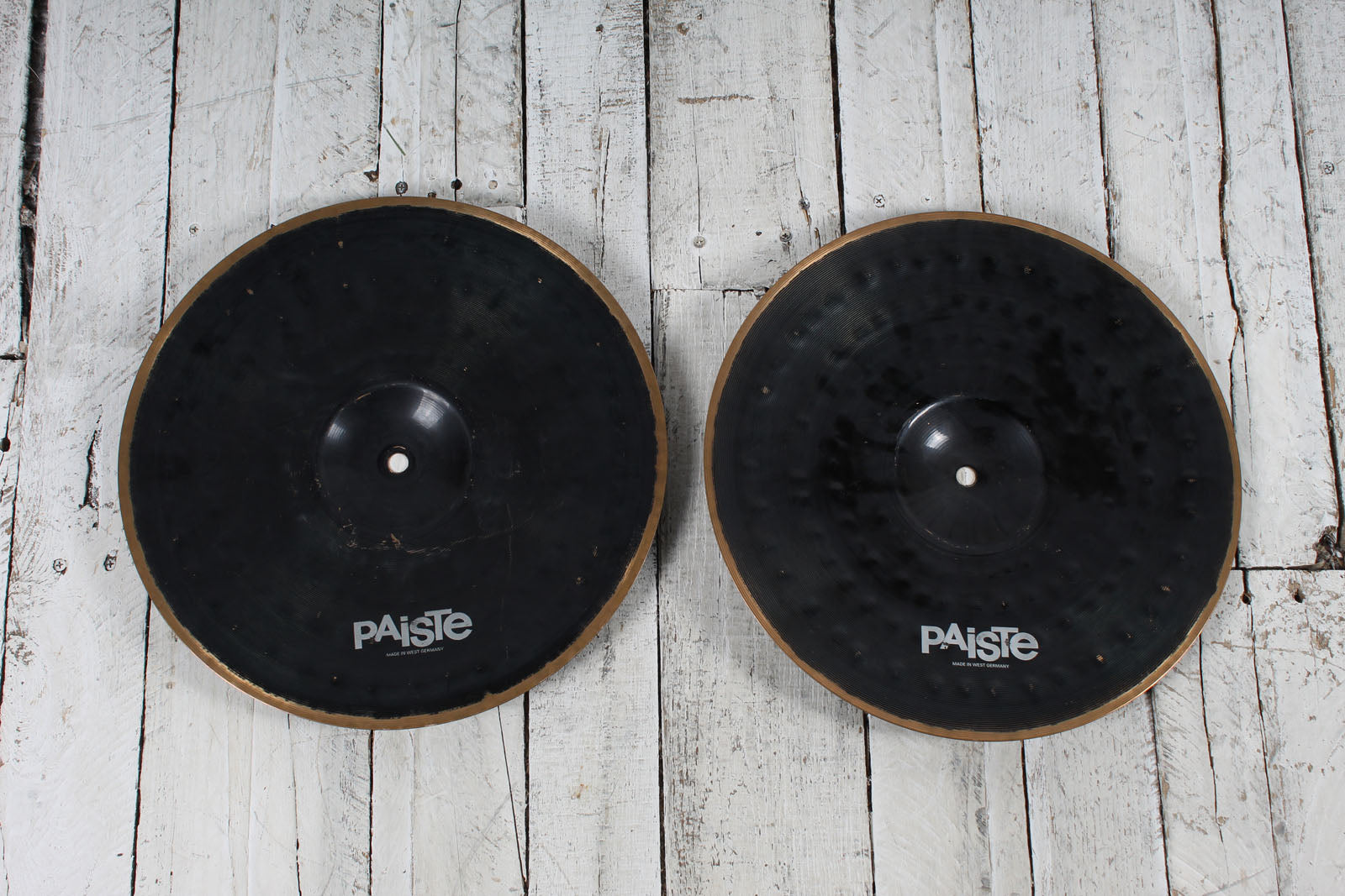 Paiste 400 Color Sound 14 Inch Hi Hat Pair 14" Hi Hat Drum Cymbal Pair