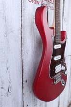 Load image into Gallery viewer, Cort G110 Double Cutaway Solid Body Electric Guitar Open Pore Black Cherry