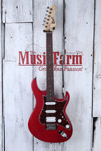 Cort G110 Double Cutaway Solid Body Electric Guitar Open Pore Black Cherry