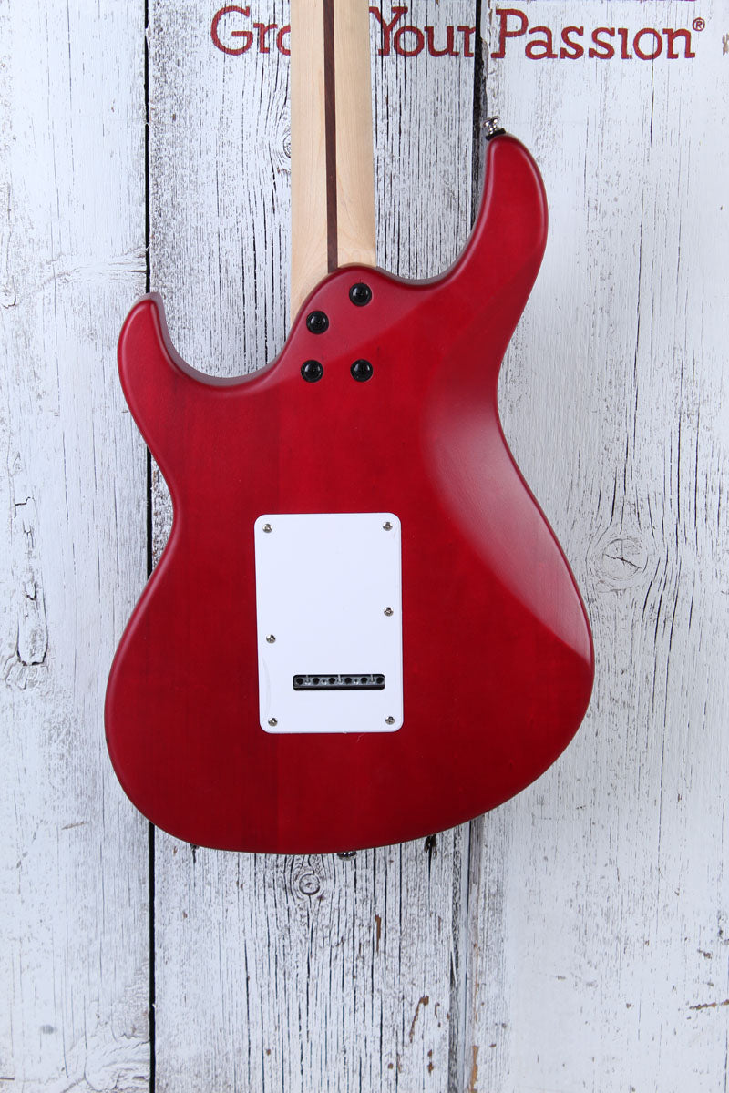 Cort G110 Double Cutaway Solid Body Electric Guitar Open Pore Black Cherry