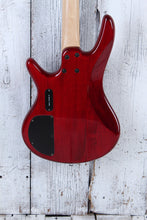 Load image into Gallery viewer, Ibanez 2013 GSR200 Solid Body 4 String Electric Bass Guitar Transparent Red