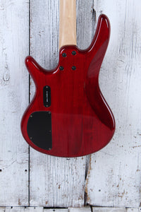 Ibanez 2013 GSR200 Solid Body 4 String Electric Bass Guitar Transparent Red