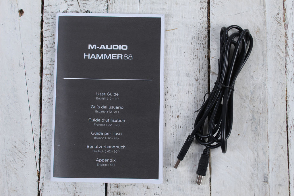 M-Audio Hammer 88 Keyboard Controller 88 Key USB / MIDI Keyboard Controller