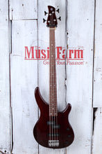 Load image into Gallery viewer, Yamaha TRBX174EW RTB 4 String Bass Electric Guitar Exotic Wood Top Root Beer