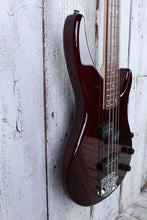 Load image into Gallery viewer, Yamaha TRBX174EW RTB 4 String Bass Electric Guitar Exotic Wood Top Root Beer