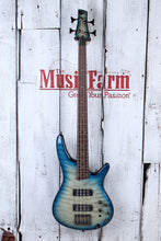 Load image into Gallery viewer, Ibanez SR400EQM 4 String Electric Bass Guitar Stained Cosmic Blue Starburst