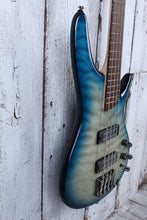 Load image into Gallery viewer, Ibanez SR400EQM 4 String Electric Bass Guitar Stained Cosmic Blue Starburst