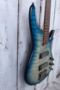 Ibanez SR400EQM 4 String Electric Bass Guitar Stained Cosmic Blue Starburst