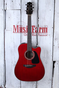 Takamine G Series GD30CE Dreadnought Cutaway Acoustic Electric Guitar Wine Red