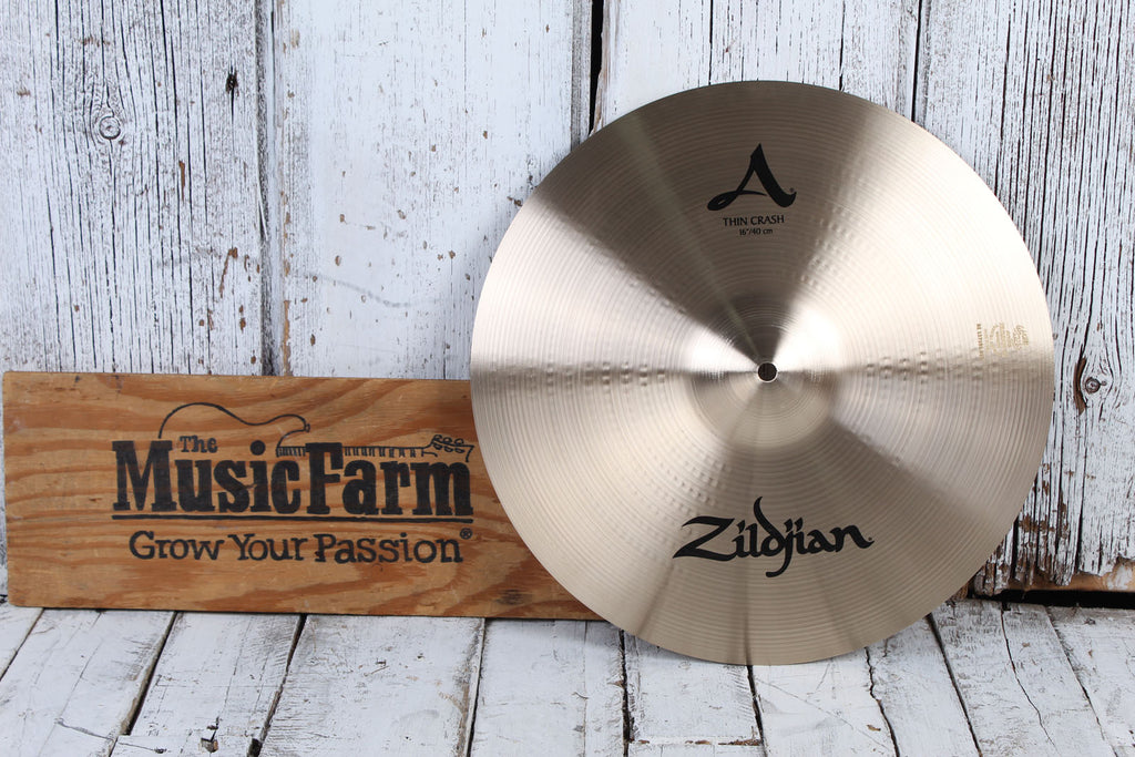 Zildjian 16 Inch A Family Thin Crash Cymbal 16" Thin Crash Drum Cymbal A0223