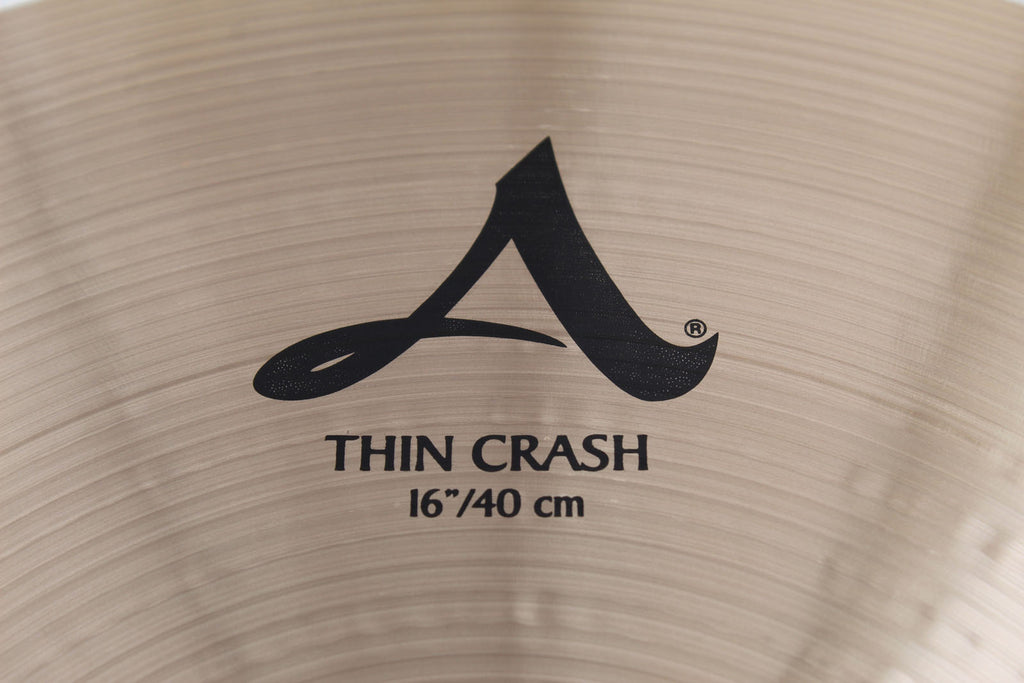 Zildjian 16 Inch A Family Thin Crash Cymbal 16" Thin Crash Drum Cymbal A0223