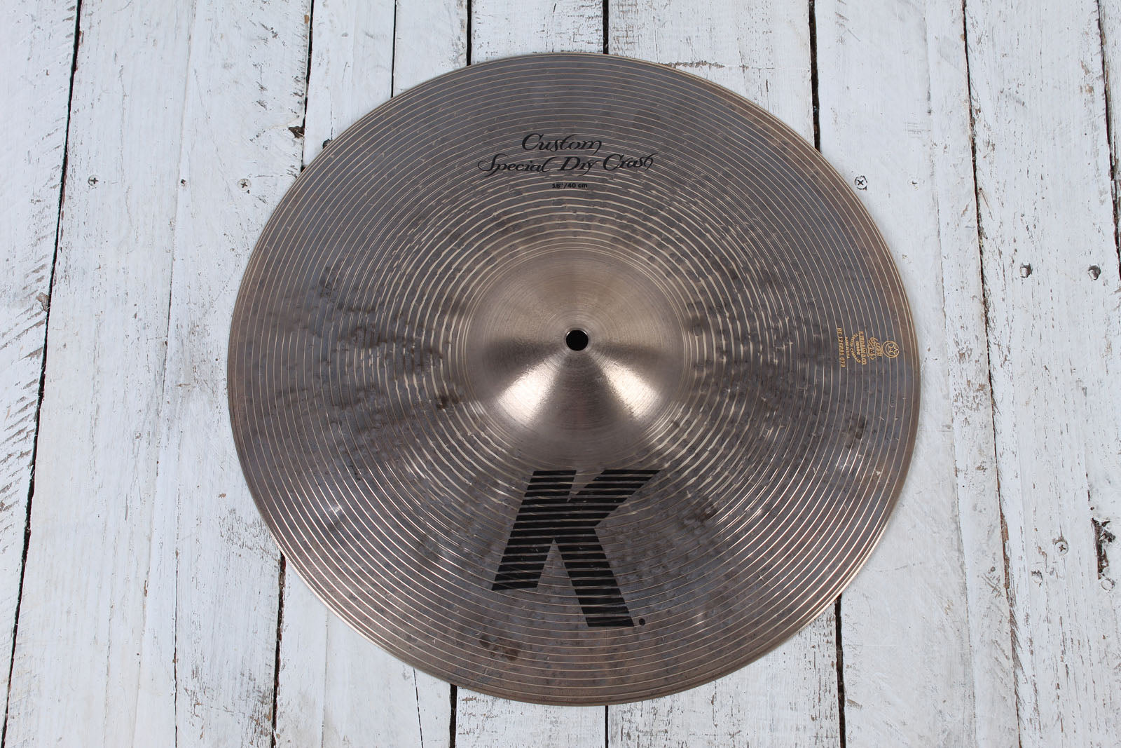 Zildjian 16 Inch K Custom Special Dry Crash Cymbal 16" Crash Drum Cymbal K1416