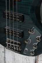Yamaha TRBX604FM 4 String Electric Bass Guitar Flame Maple Top Indigo Blue